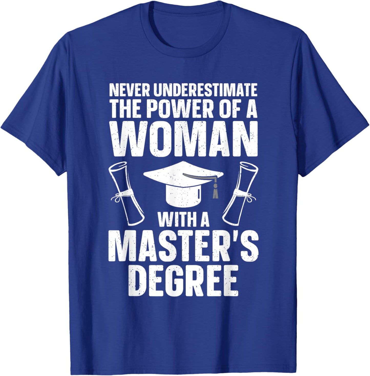 Masters Degree Graduation Art Girls Masters Degree T-Shirt - T-Shirt | Royal