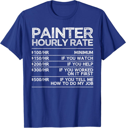 Cool Painter Art Women Painting Job House Painter T-Shirt - T-Shirt | Royal