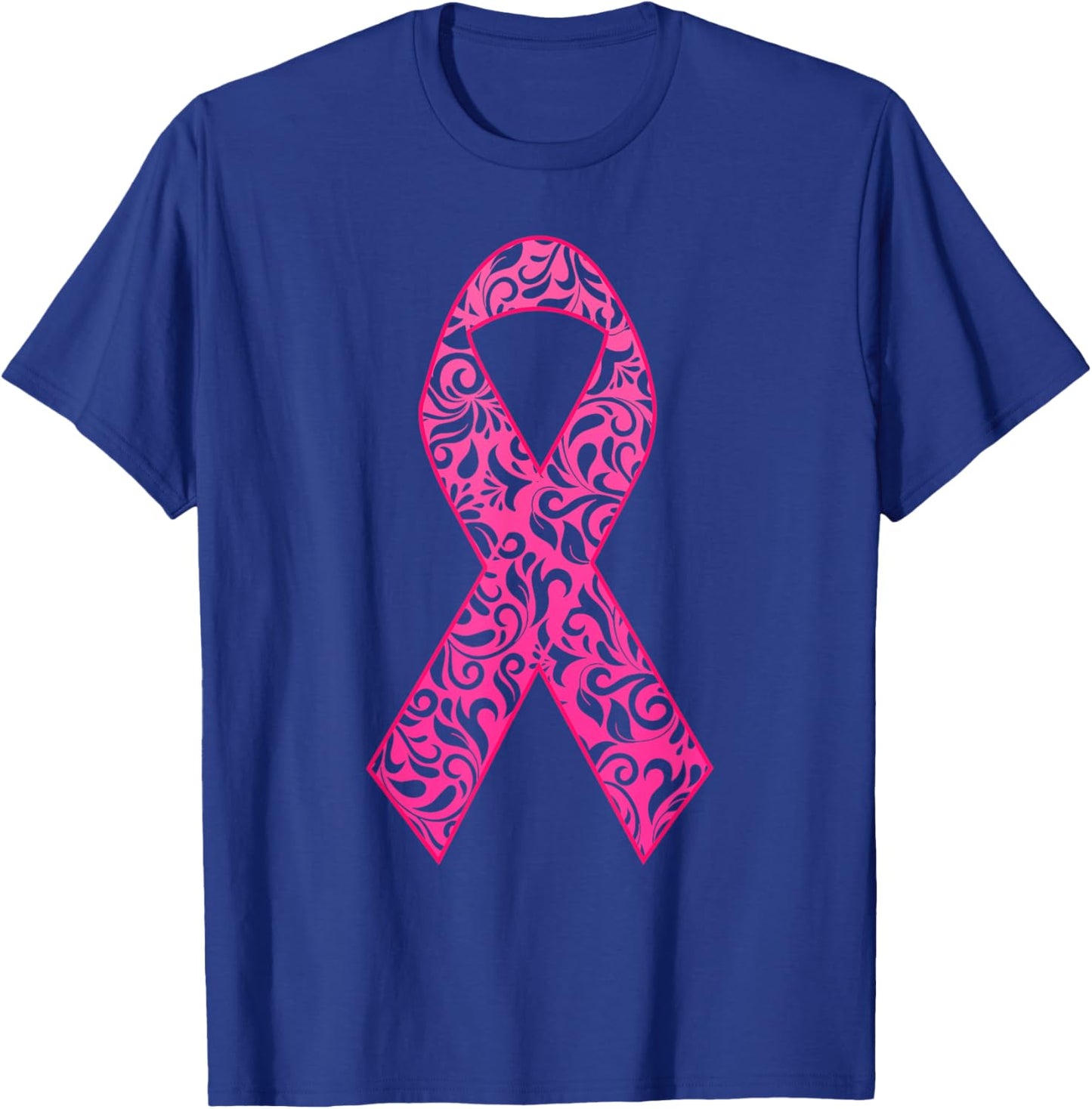 Pink Ribbon Breast Cancer Awareness Support Squads Cancer T-Shirt - T-Shirt | Royal
