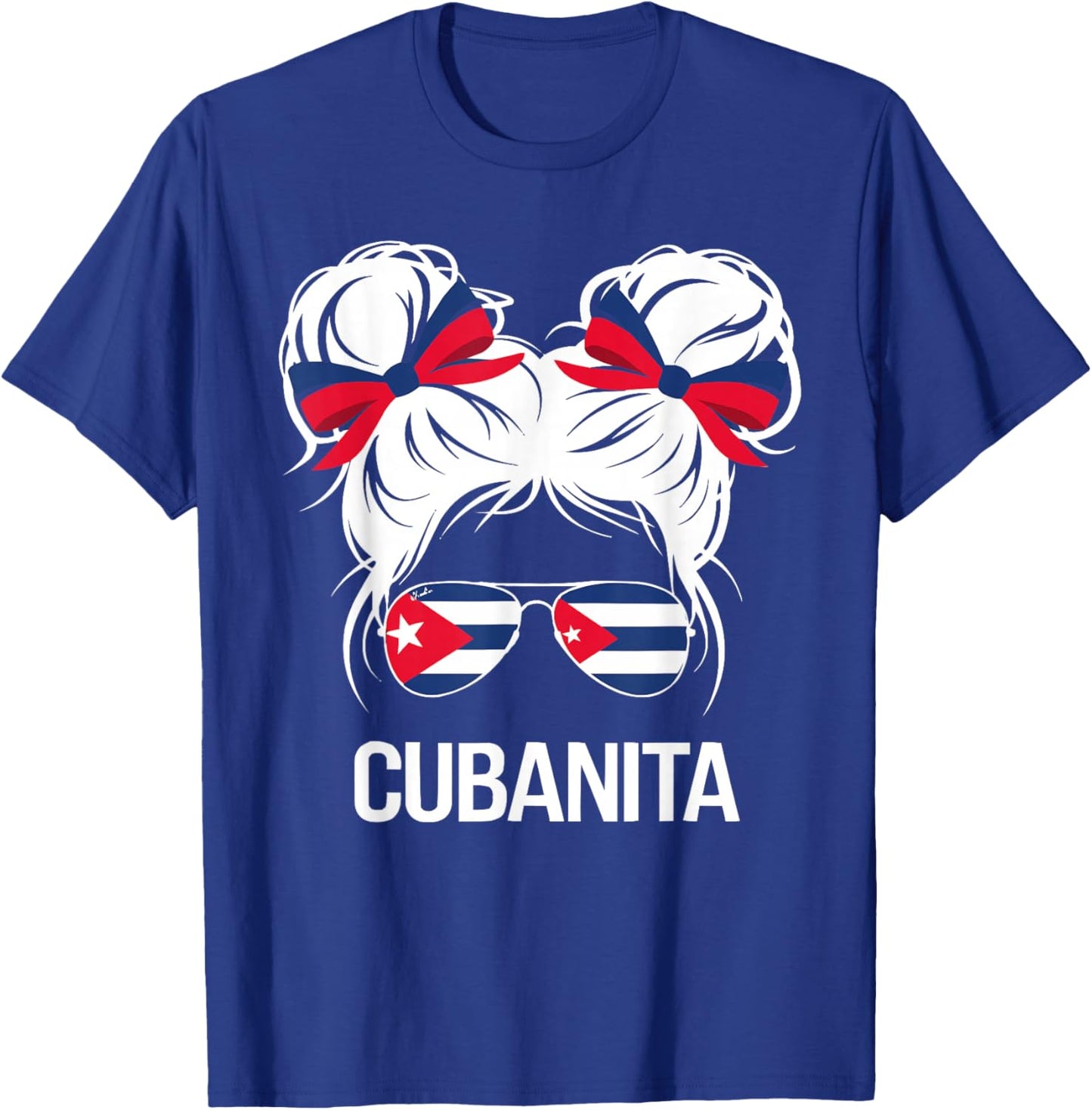 Cubanita I Love Cuba Cuban Pride Cuban Women Cuban Flag T-Shirt - T-Shirt | Royal