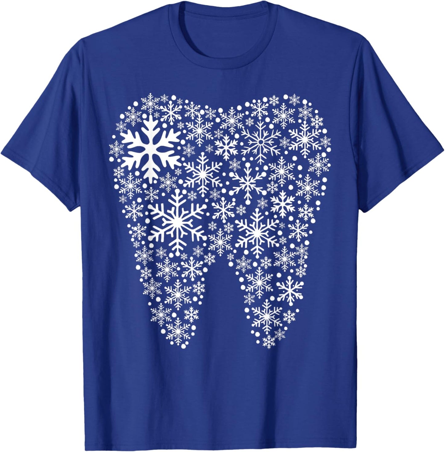 Dental Squad Christmas Snowflake Tooth Dental Assistant T-Shirt - T-Shirt | Royal
