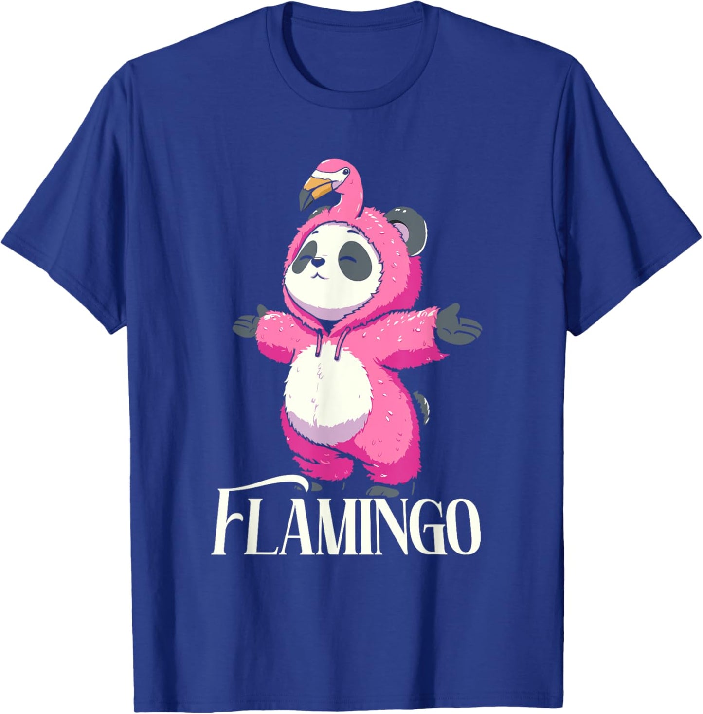 Flamingo Panda T-Shirt - T-Shirt | Royal