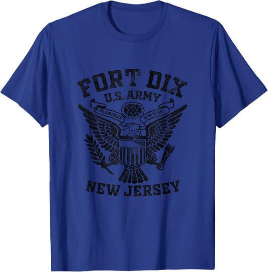 Fort Dix US Military Base New Jersey NJ Ft Dix Veteran T-Shirt - T-Shirt | Royal