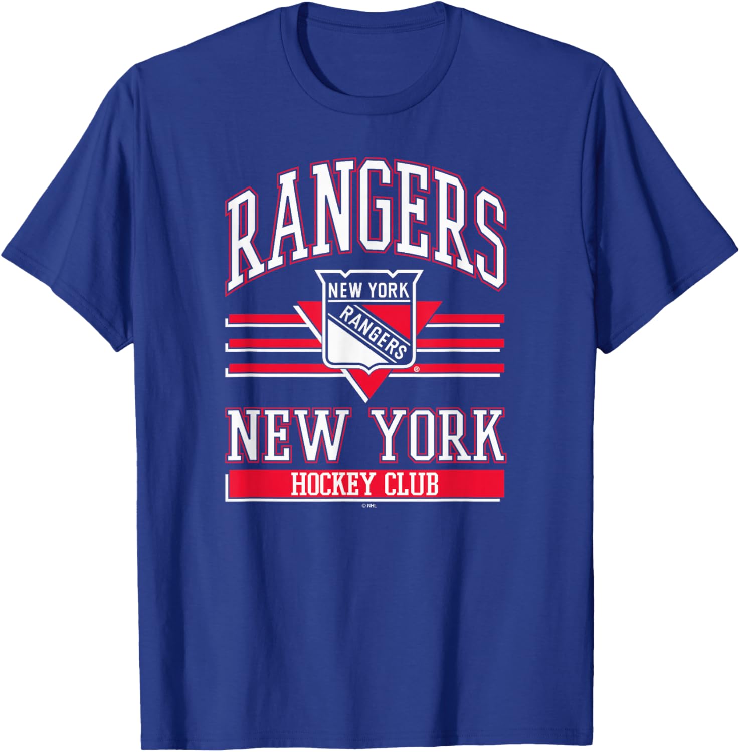 New York Rangers Hockey Club Blue Officially Licensed T-Shirt - T-Shirt | Royal