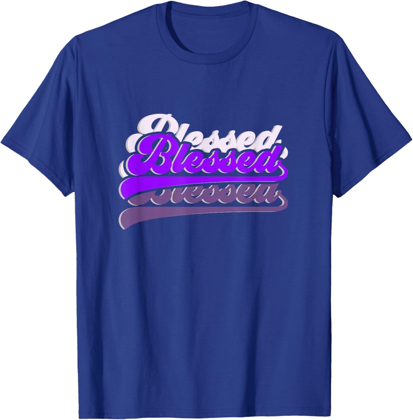 Purple Graphic So So Blessed Purple Graphic T-Shirt - T-Shirt | Royal