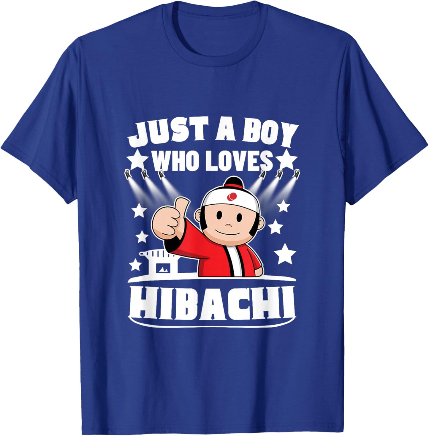 Hibachi Chef Just A Boy Who Loves Hibachi T-Shirt - T-Shirt | Royal