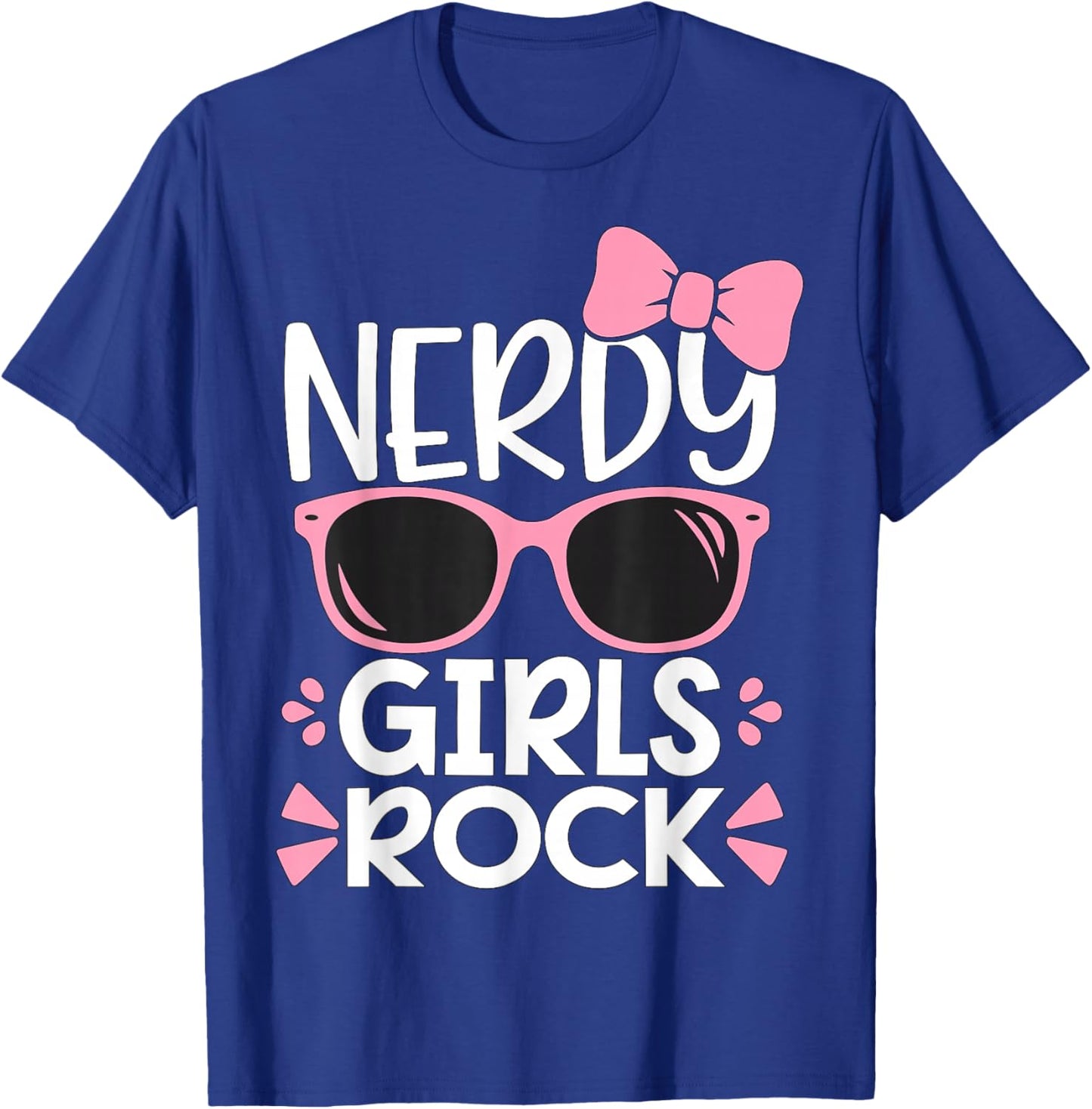 Nerdy Girls Rock Geek T-Shirt - T-Shirt | Royal