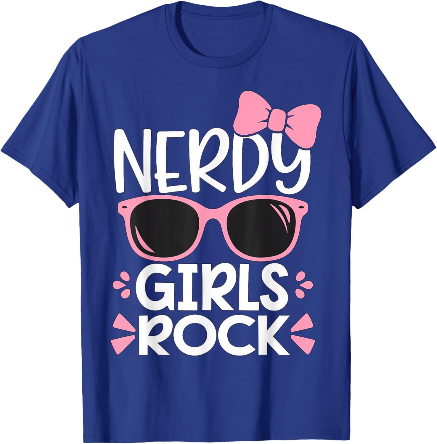 Nerdy Girls Rock Geek T-Shirt - T-Shirt | Royal