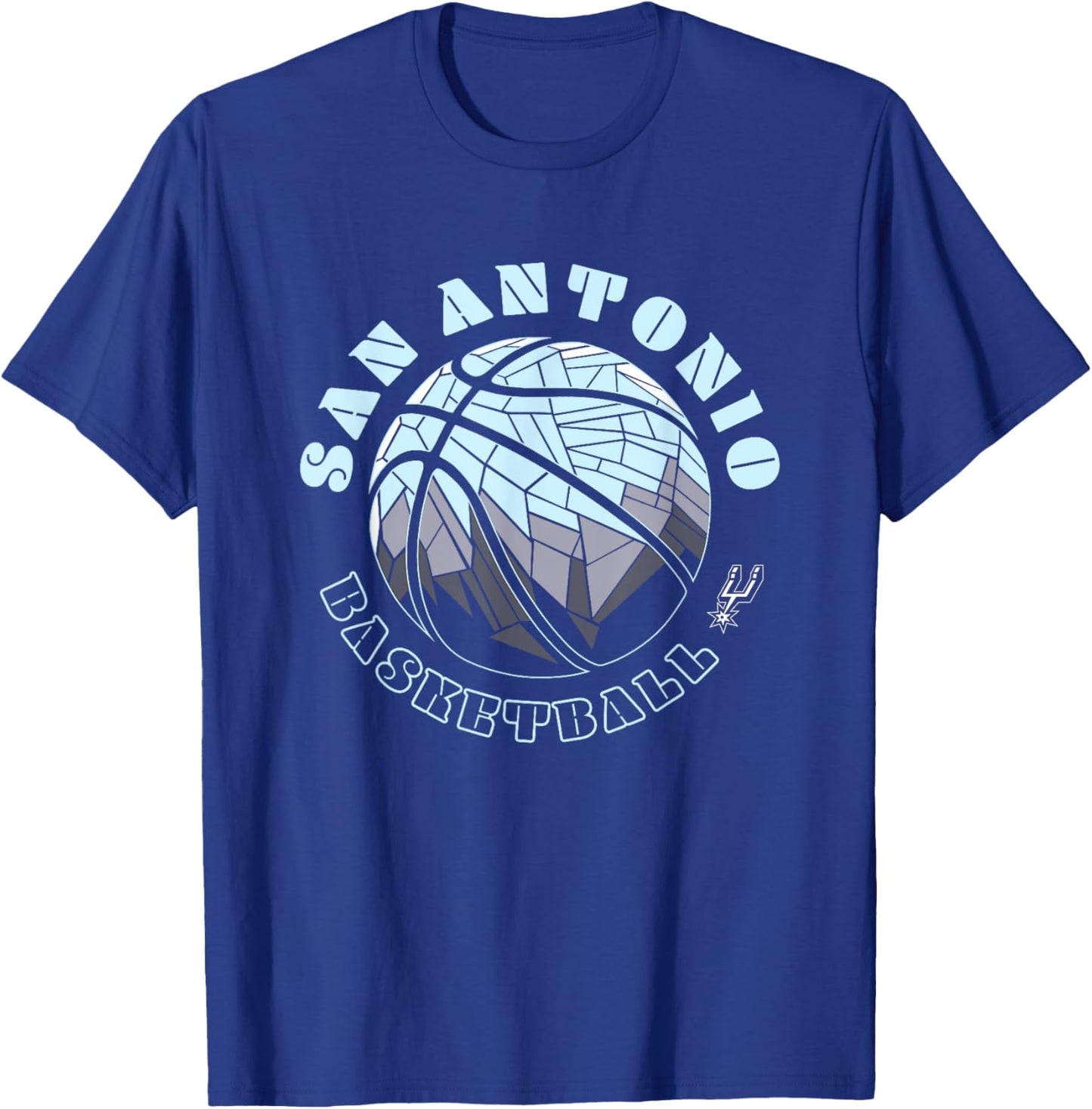 NBA San Antonio Spurs Neon Prism Basketball T-Shirt - T-Shirt | Royal