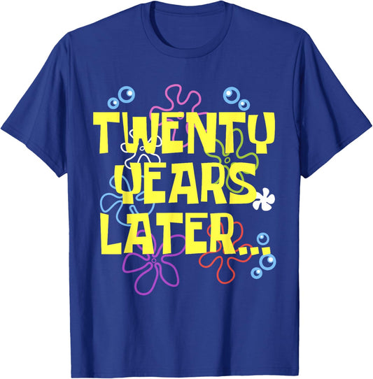 TWENTY 20 YEARS LATER 20 year Old Birthday Gifts Her Him T-Shirt - T-Shirt | Royal