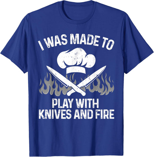 Funny Chef Design Women Cooking Lovers Culinary Chef T-Shirt - T-Shirt | Royal