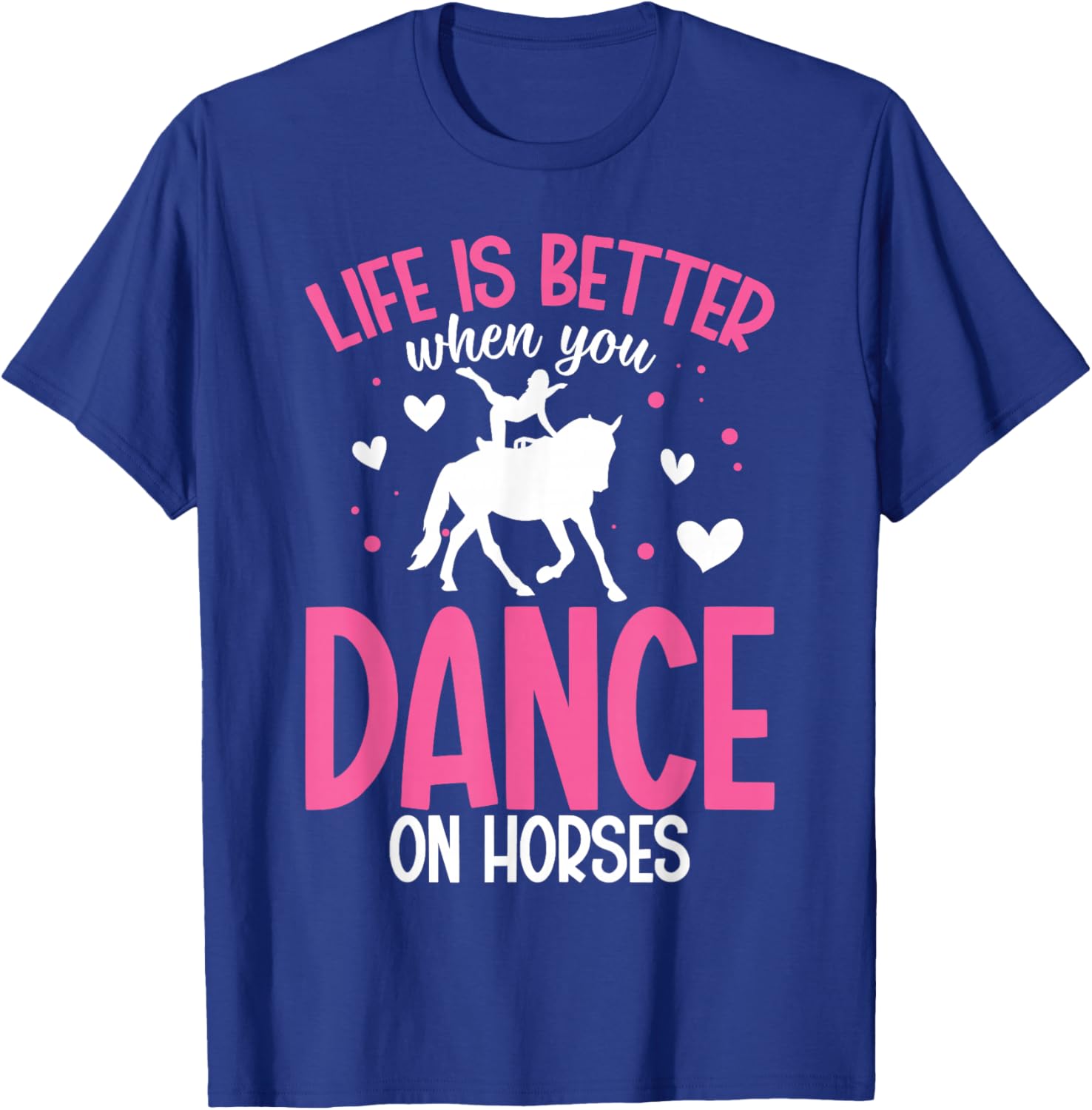 Horse Dancing Gymnastics Artistic Equestrian Horse Vaulter T-Shirt - T-Shirt | Royal