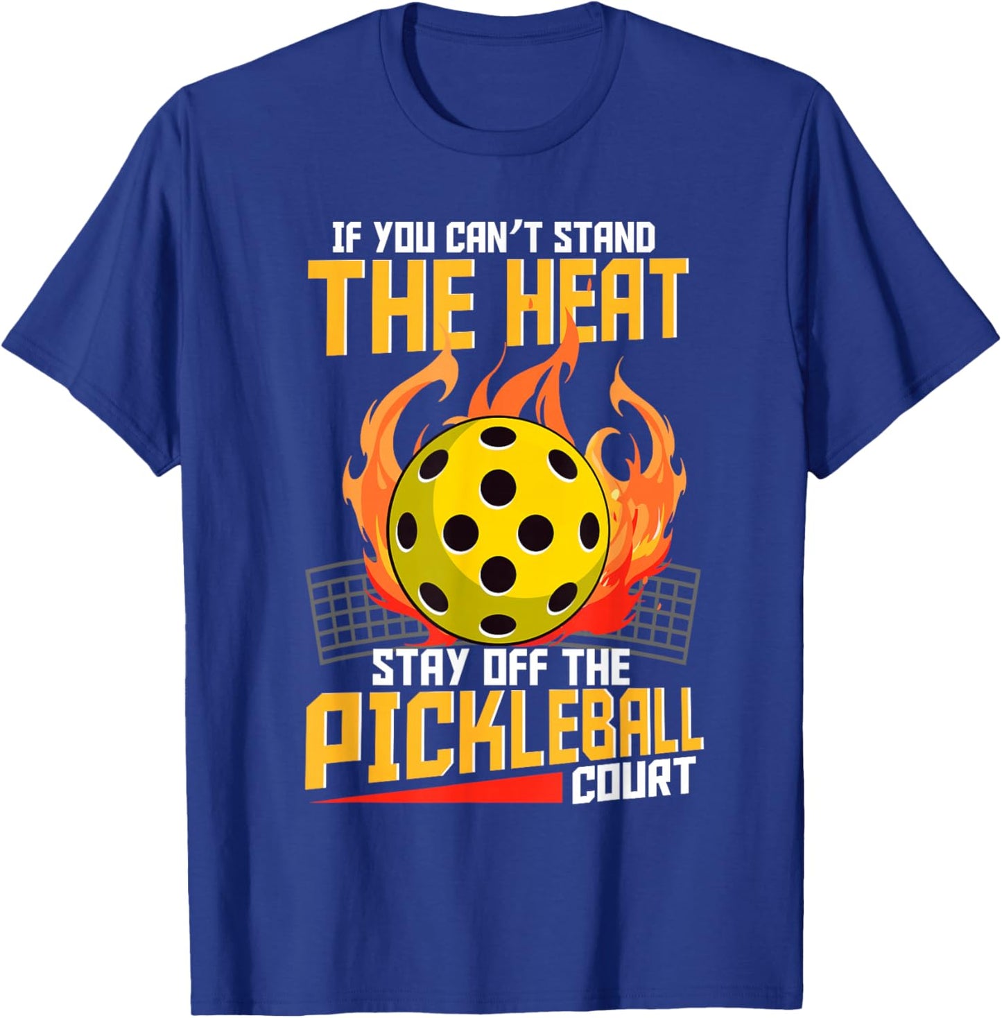 Funny pickleball sayings design Retro Paddle Court T-Shirt - T-Shirt | Royal