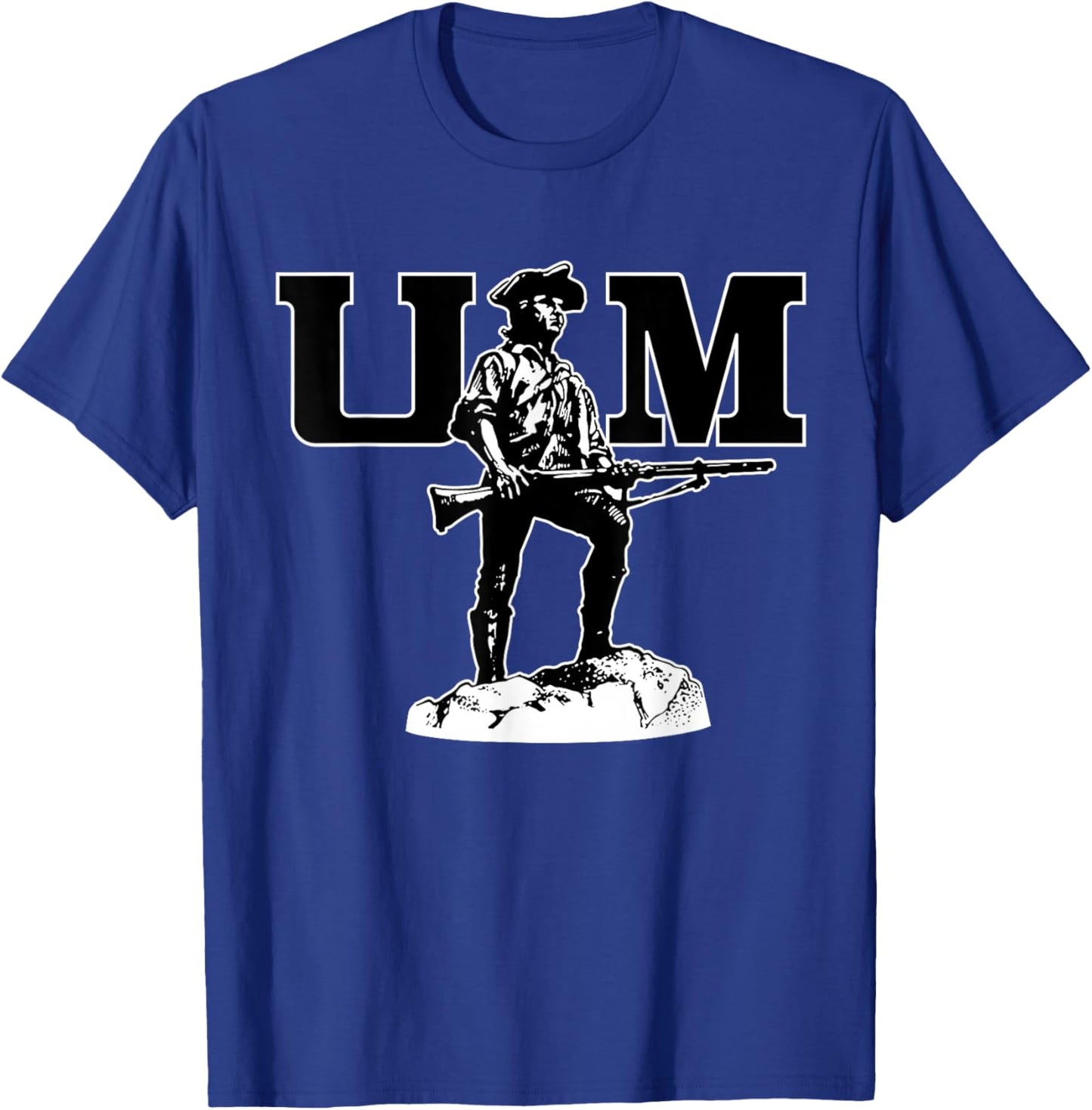 UMass Minutemen | Official Licensed NCAA Merch | UMASVIN1013 T-Shirt - T-Shirt | Royal