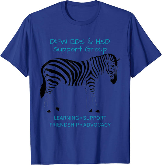 DFW EDS & HSD Support Group Logo Wear T-Shirt - T-Shirt | Royal