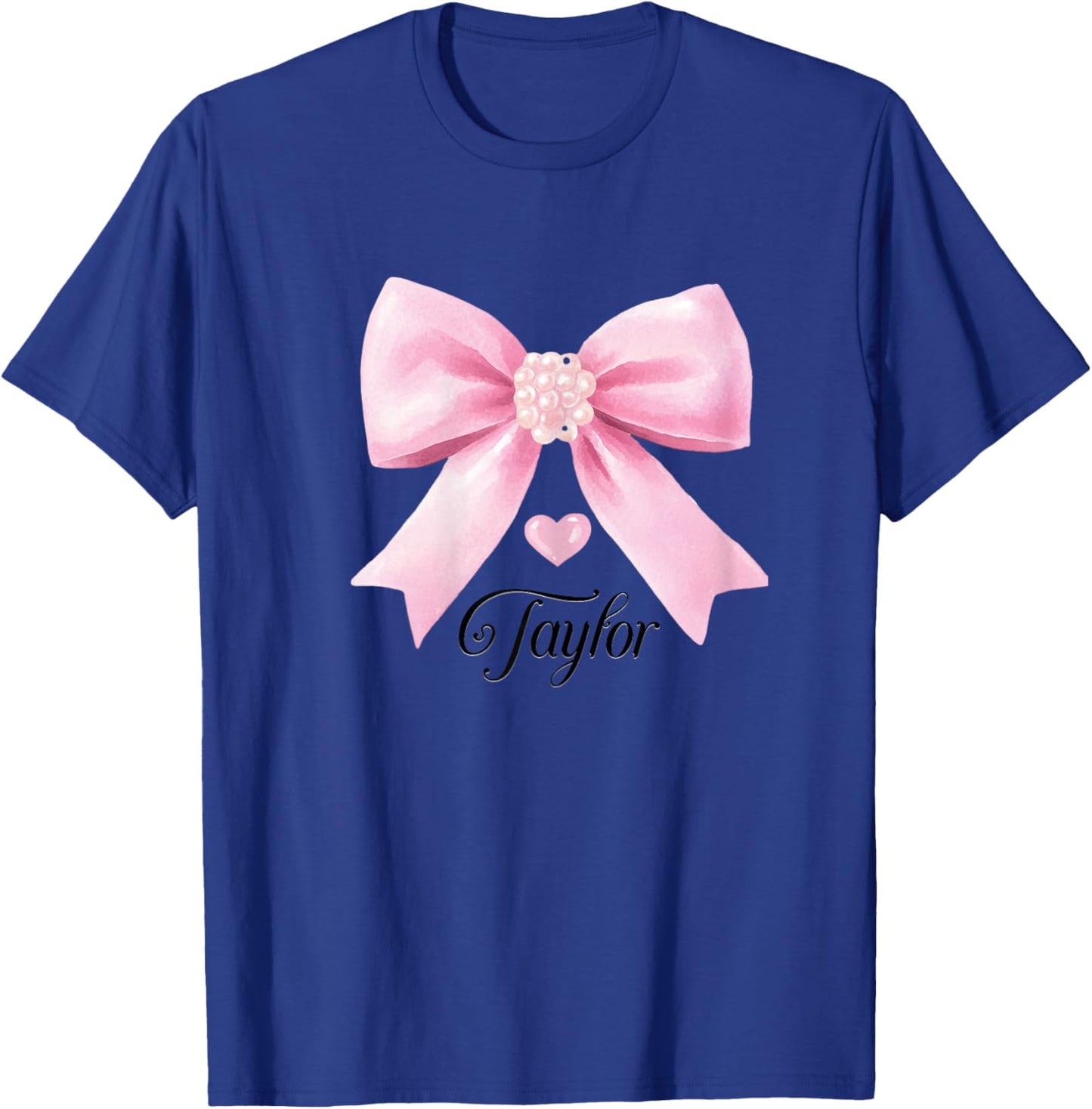 Taylor Outfit Cute Pink Bow Heart Shirt Teen Girls T-Shirt - T-Shirt | Royal