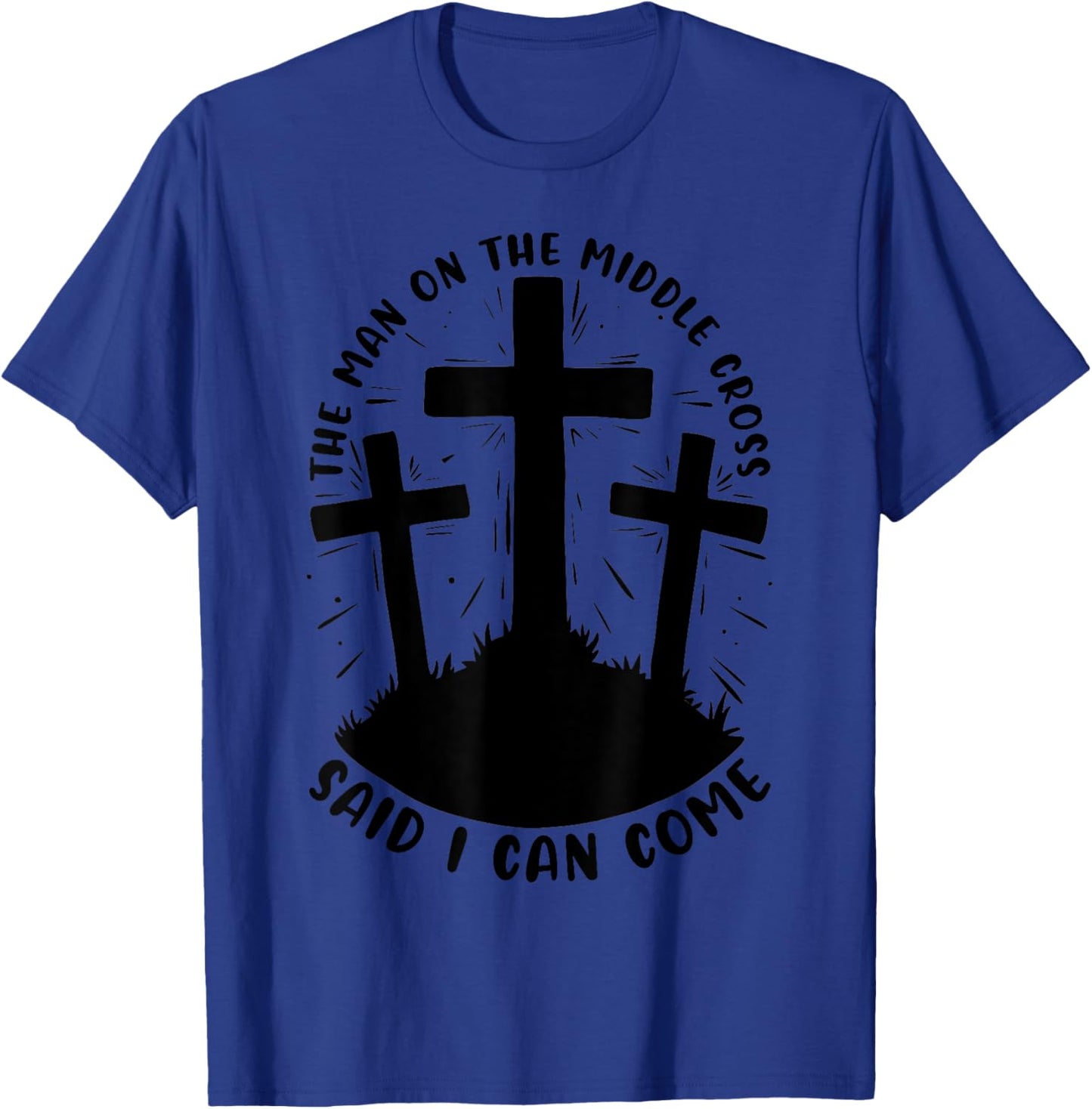 Christian Bible Verse Jesus God Christian Cross T-Shirt - T-Shirt | Royal