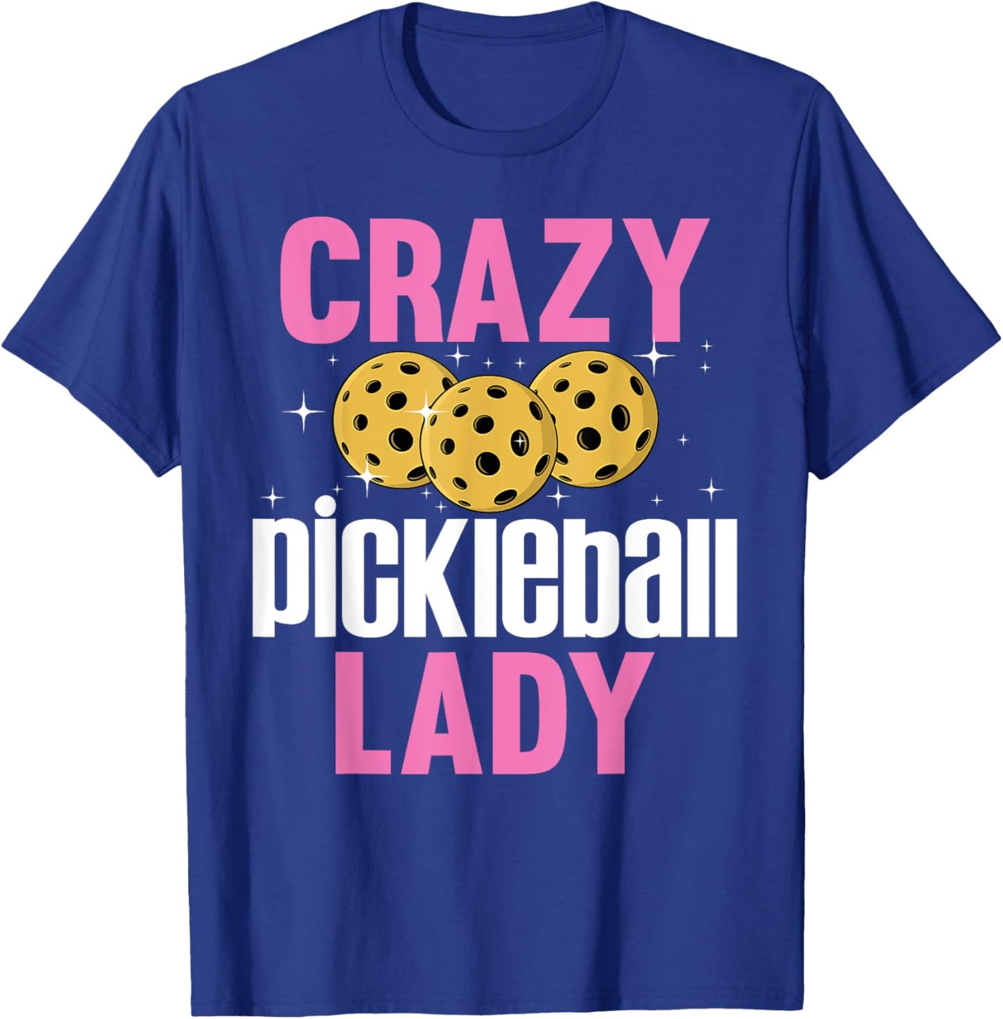 Unique Pickleball Design Girls Pickle Ball Player T-Shirt - T-Shirt | Royal