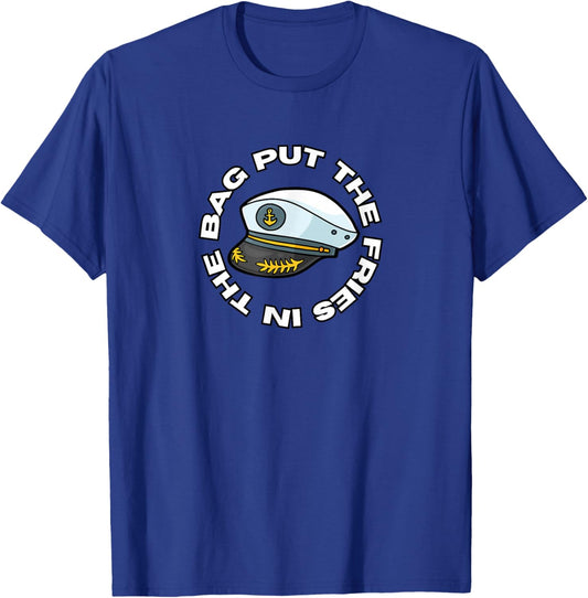 PUT THE FRIES IN THE BAG - WOTS Josh Block T-Shirt - T-Shirt | Royal