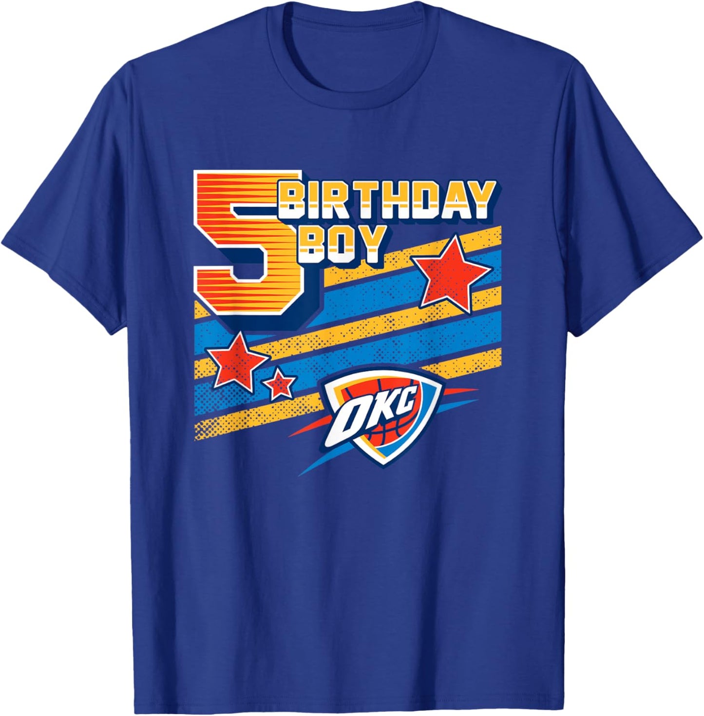 NBA Oklahoma City Thunder 5th Birthday Boy T-Shirt - T-Shirt | Royal