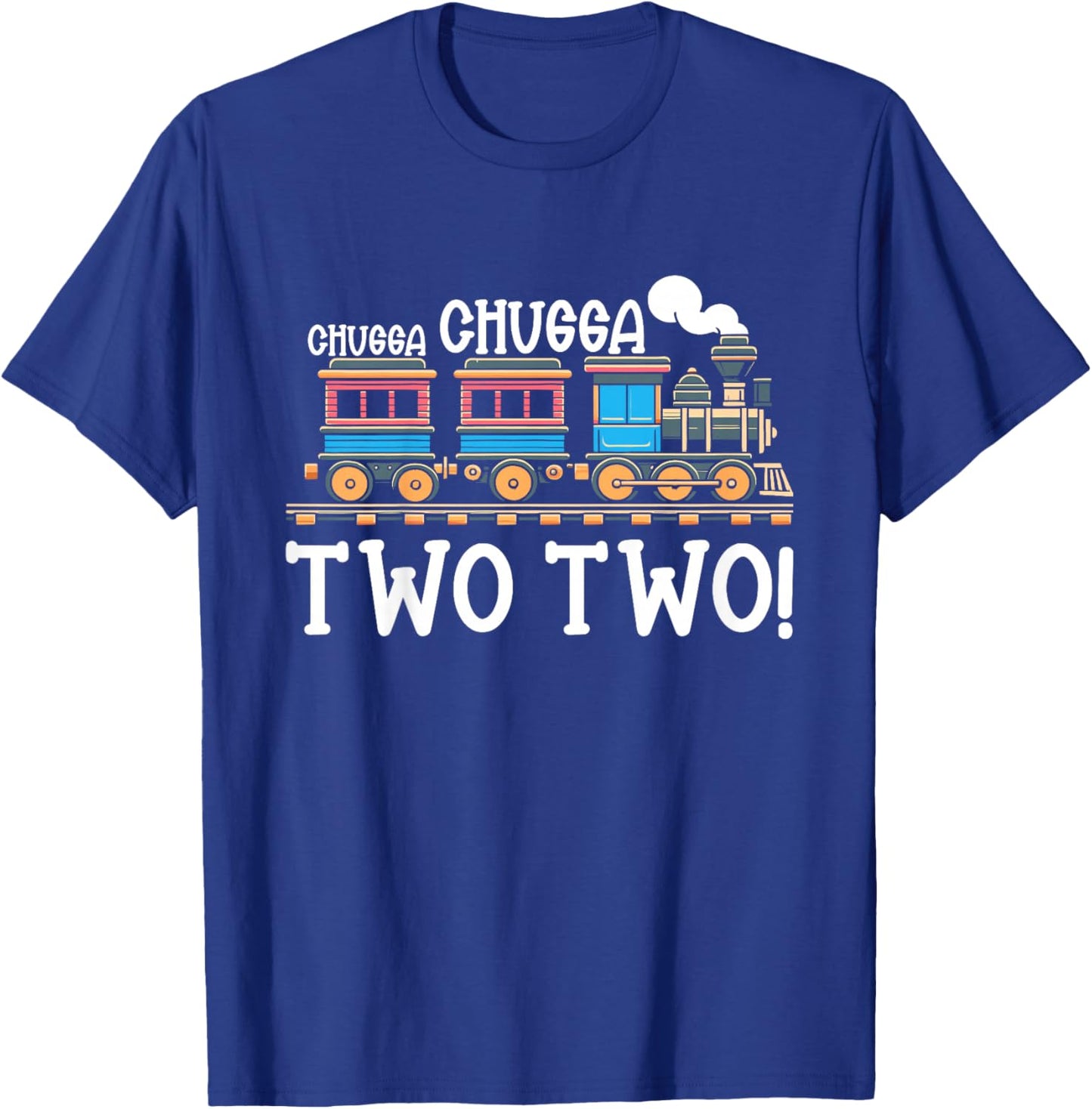 Kids 2nd Birthday Boy Train Chugga Chugga Two Two Toddler T-Shirt - T-Shirt | Royal