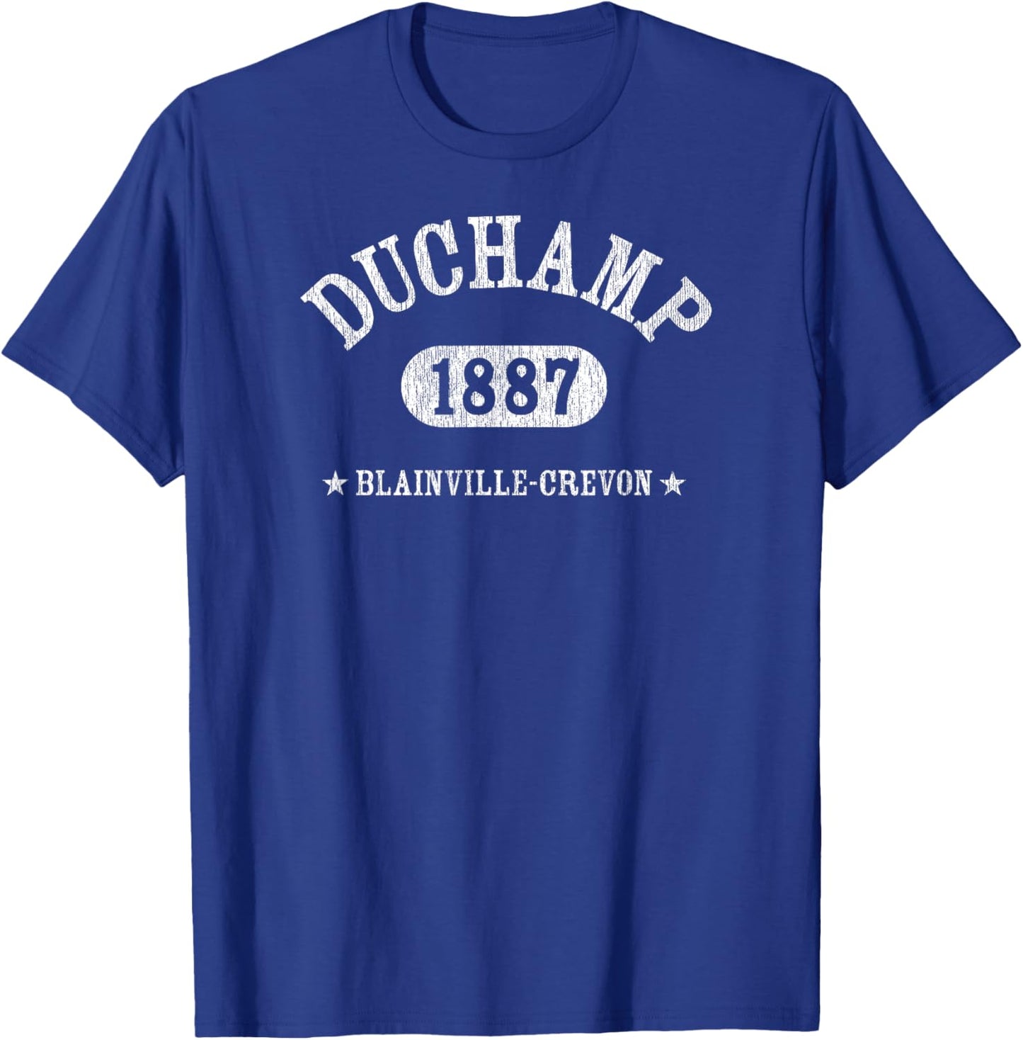 MARCEL DUCHAMP Classic Athletic Design With Details T-Shirt - T-Shirt | Royal