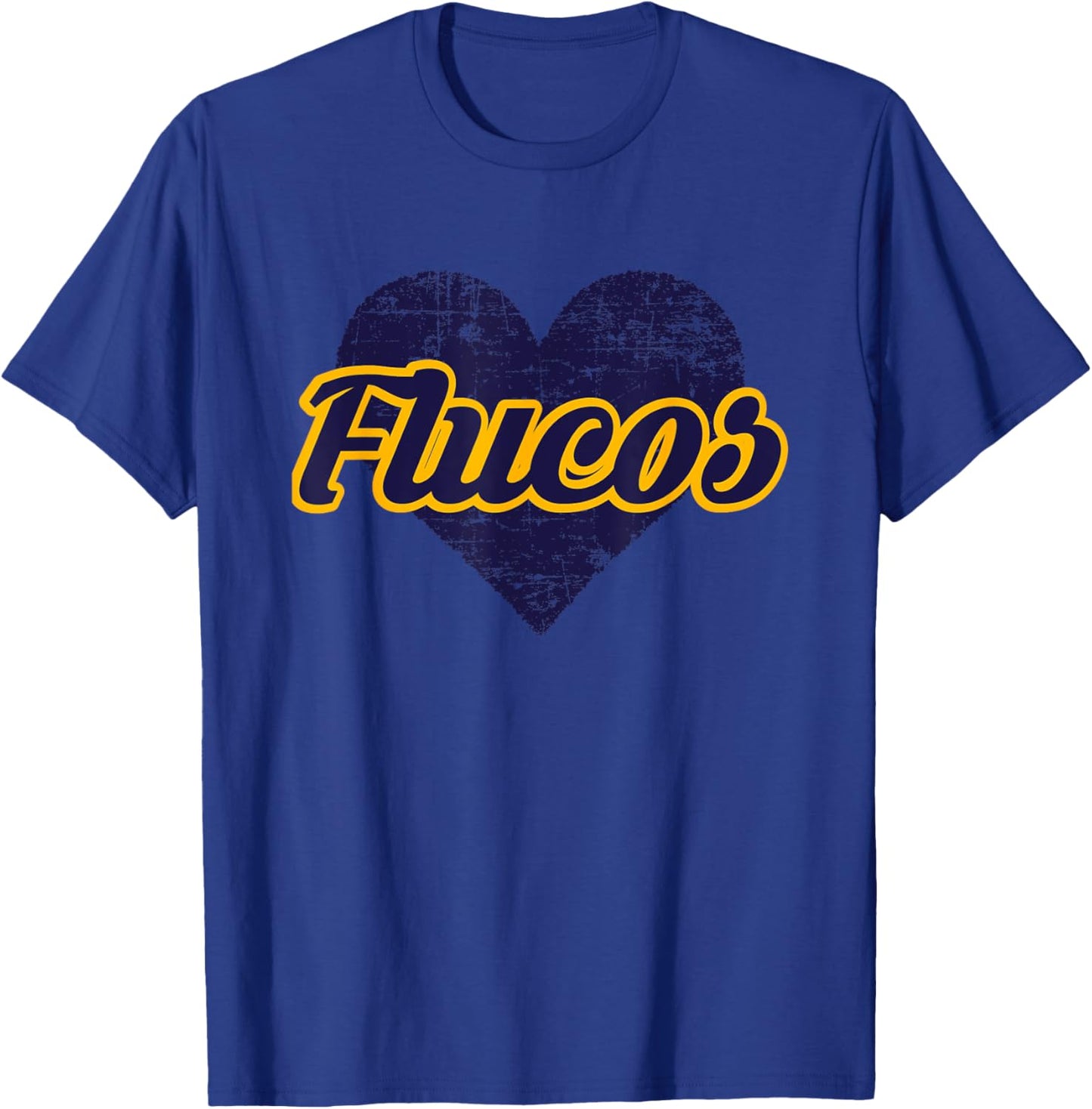 Fluvanna County Flucos Over Heart T-Shirt - T-Shirt | Royal