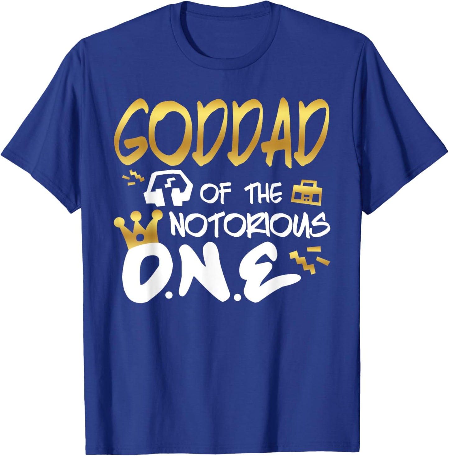 Goddad Of The Notorious One Old School 1st Hip Hop Birthday T-Shirt - T-Shirt | Royal