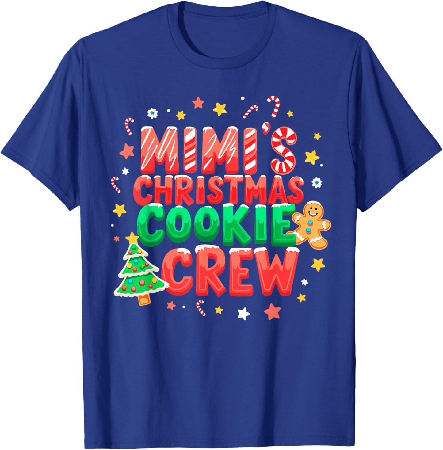Mimi's Christmas Cookie Baking Crew Funny Xmas Party T-Shirt - T-Shirt | Royal