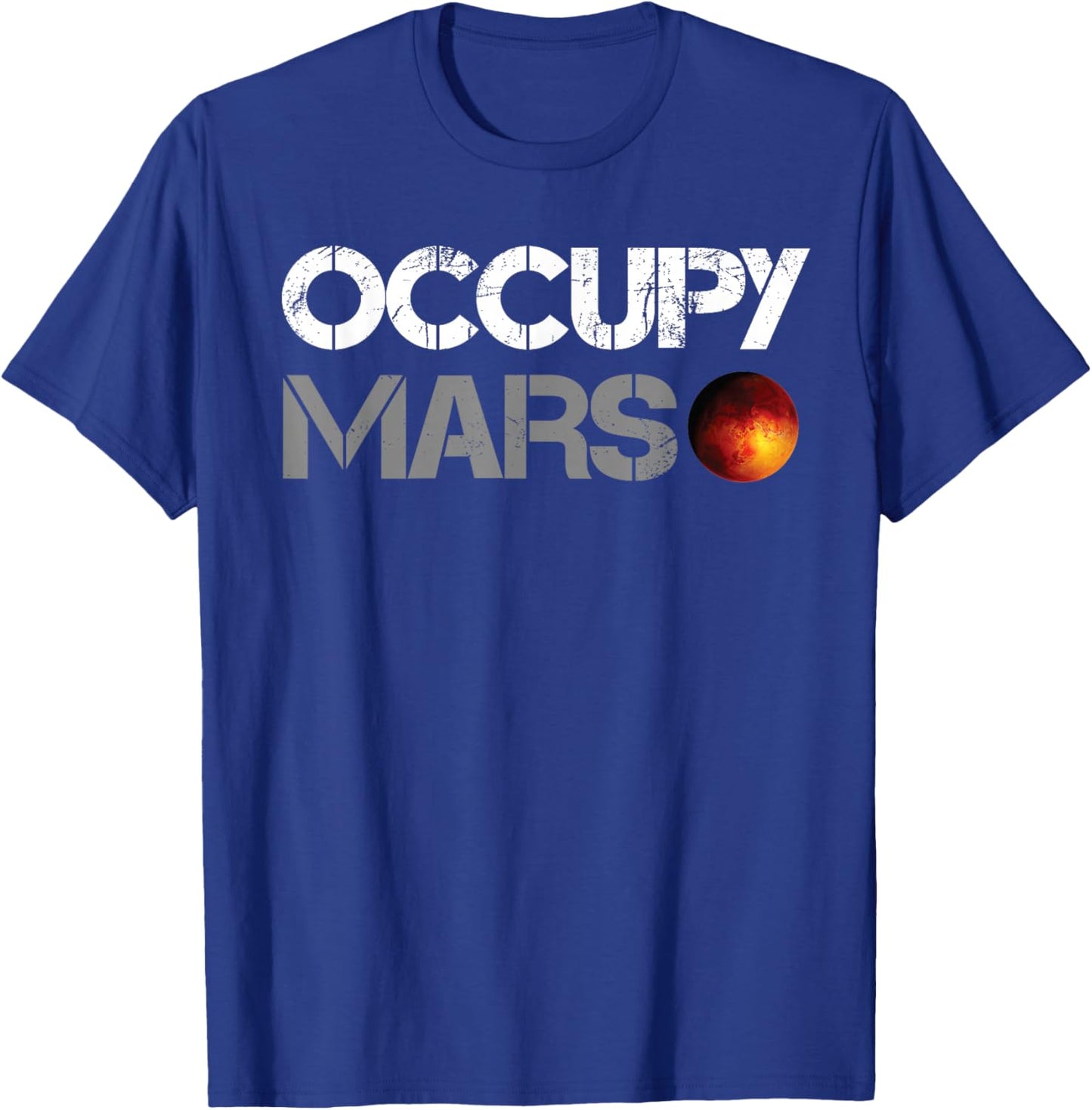 Trending Vintage Occupy Mars T-Shirt - T-Shirt | Royal