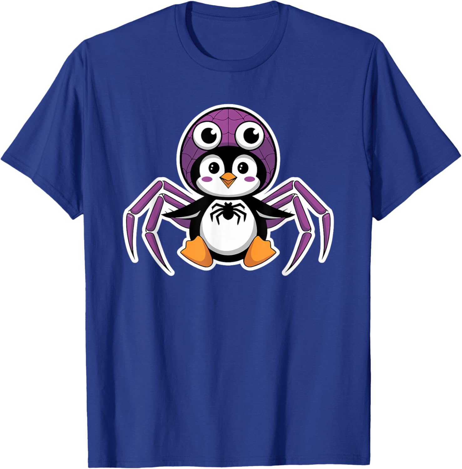 Penguin Halloween Cute Spider Costume T-Shirt - T-Shirt | Royal