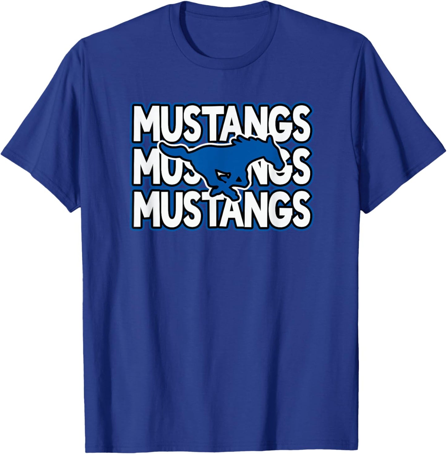 Friendswood High School Mustangs T-Shirt - T-Shirt | Royal
