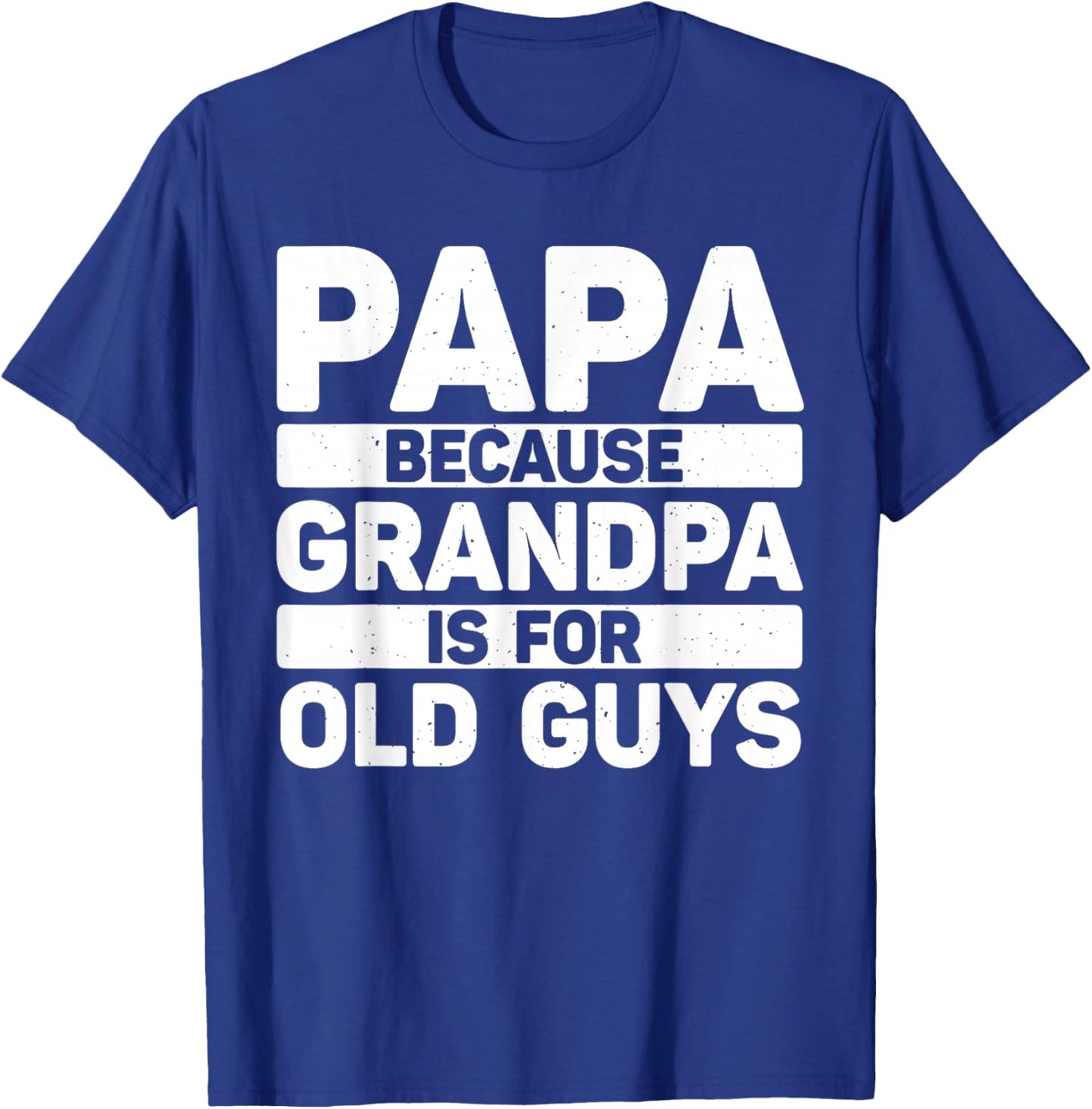 Papa Art For Grandpa Men From Grandkids Father's Day Papa T-Shirt - T-Shirt | Royal