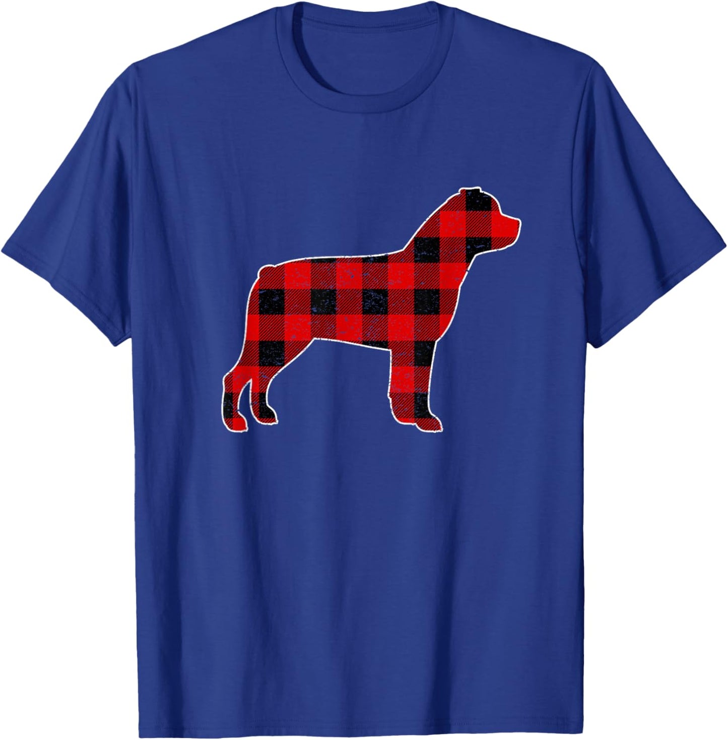Christmas Rottweiler Pajama Pj, Christmas Dog Buffalo Plaid Women Kids T-Shirt - T-Shirt | Royal