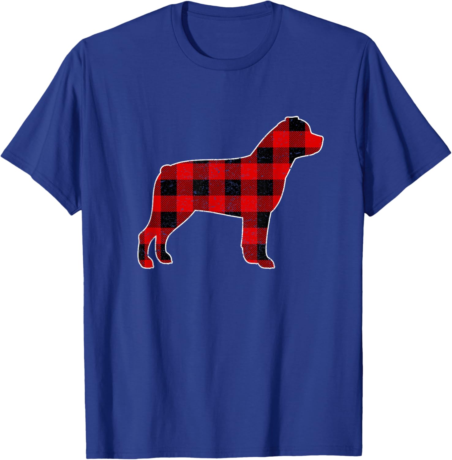 Christmas Rottweiler Pajama Pj, Christmas Dog Buffalo Plaid Women Kids T-Shirt - T-Shirt | Royal