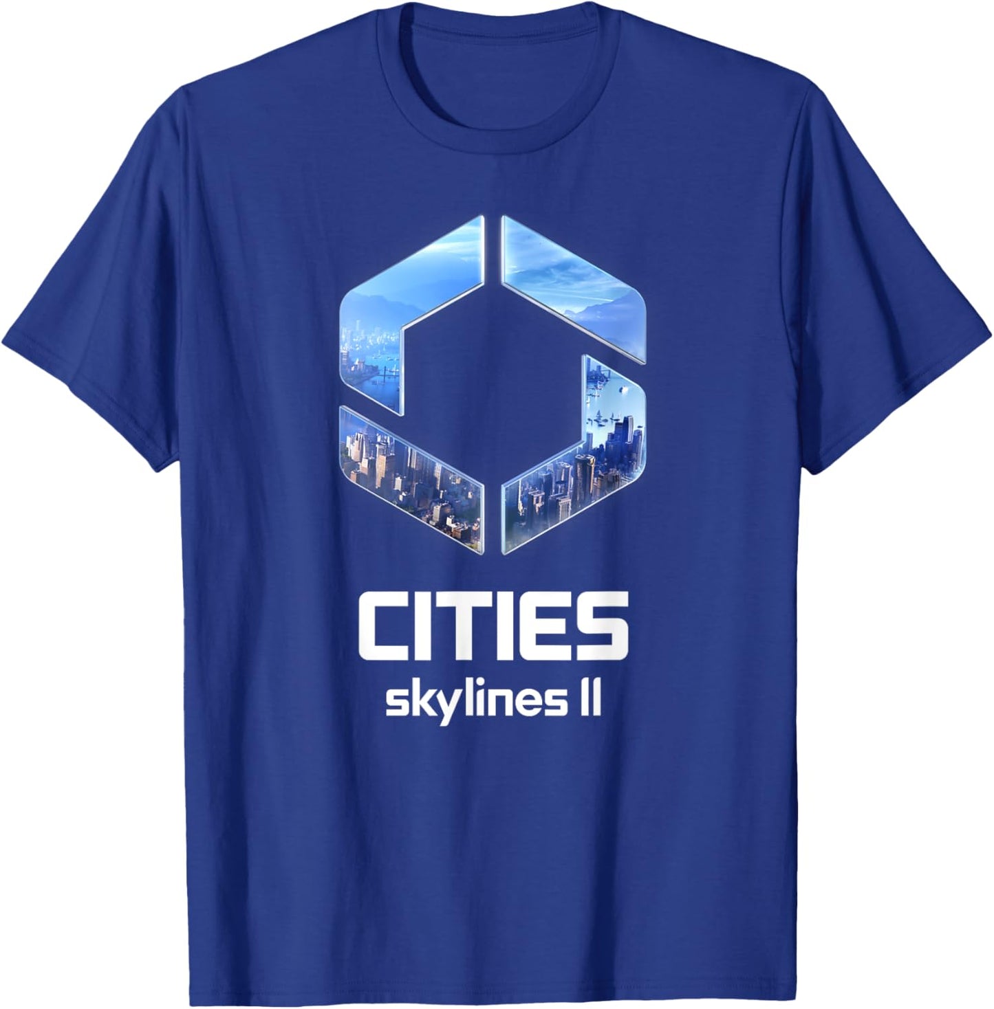Cities Skylines II Game Logo City Builder White T-Shirt - T-Shirt | Royal