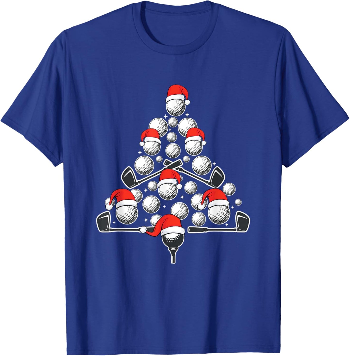 Golf Xmas Tree Ornaments Golf Player Golfing Christmas Golf T-Shirt - T-Shirt | Royal
