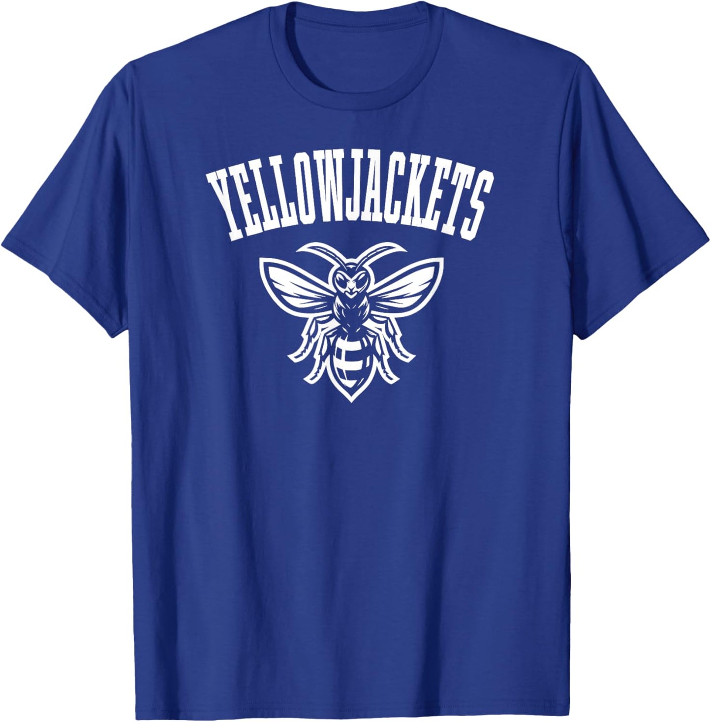 Yellowjackets Mascot for Players and Fans White Print T-Shirt - T-Shirt | Royal