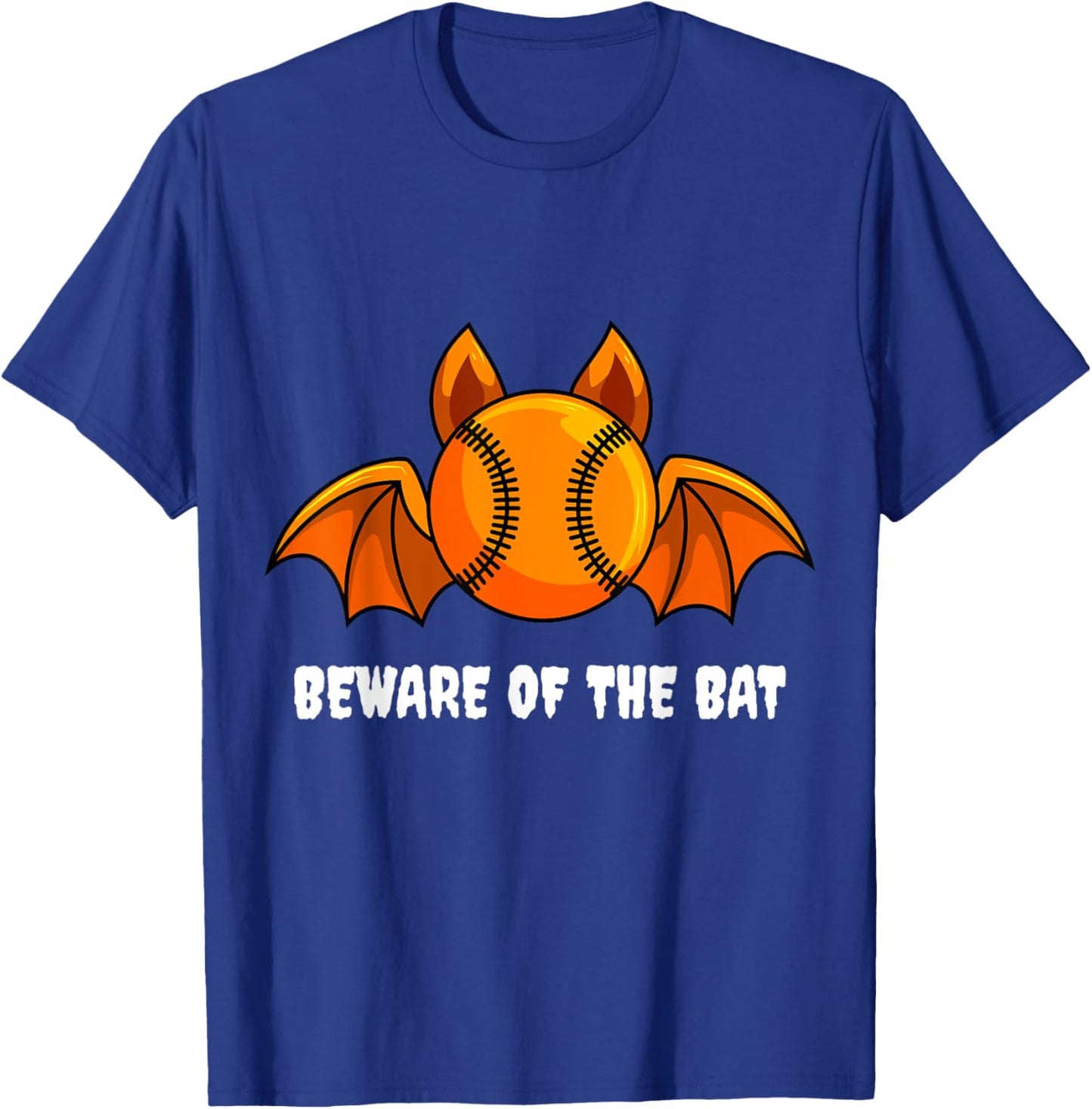 Beware Of The Bat Halloween Baseball Player Lover Softball T-Shirt - T-Shirt | Royal