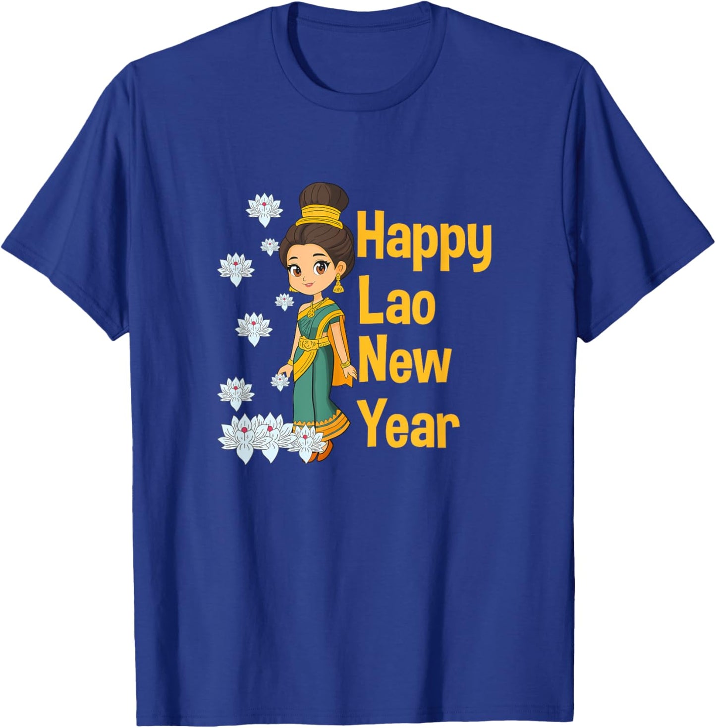 Laos Lao Laotian Happy Lao New Year Pim Mai Lao T-Shirt - T-Shirt | Royal