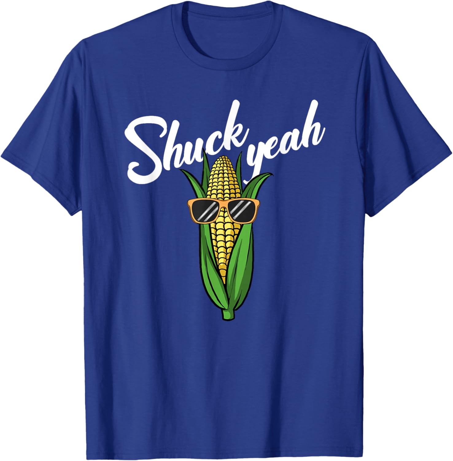 Shuck Yeah Funny Corn Farmer Love Corn Shuck Yeah T-Shirt - T-Shirt | Royal