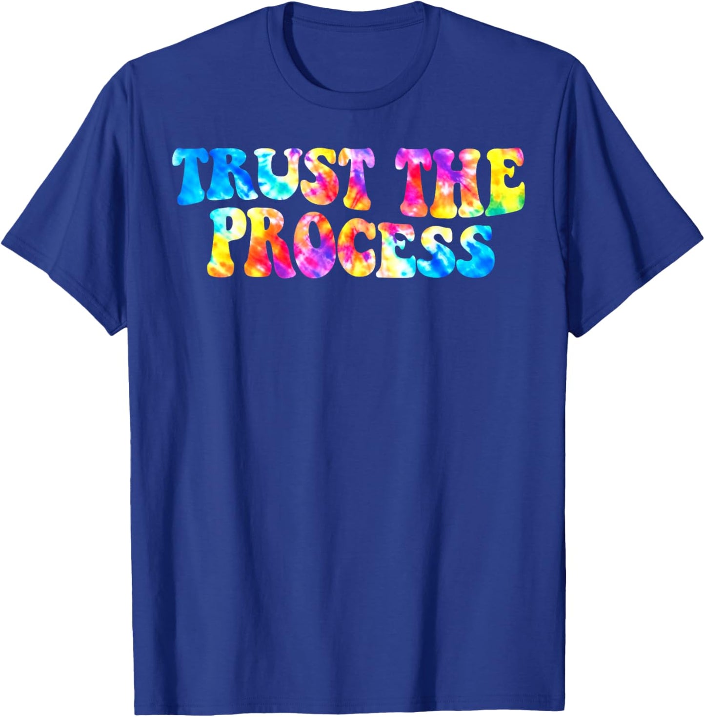 Gym Trust The Process Motivational Quote Workout T-Shirt - T-Shirt | Royal