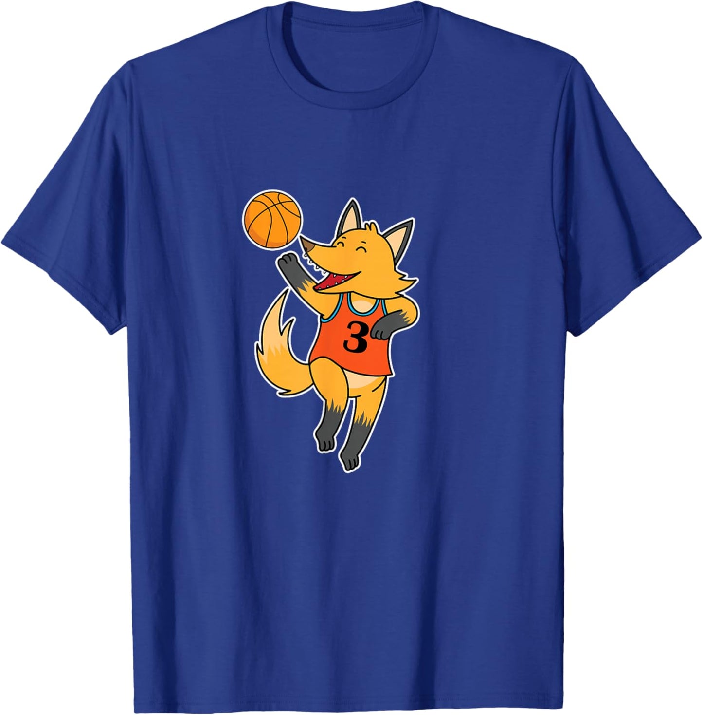 Fox plays Basketball T-Shirt - T-Shirt | Royal