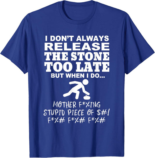 Curling Funny Curling sport T-Shirt - T-Shirt | Royal