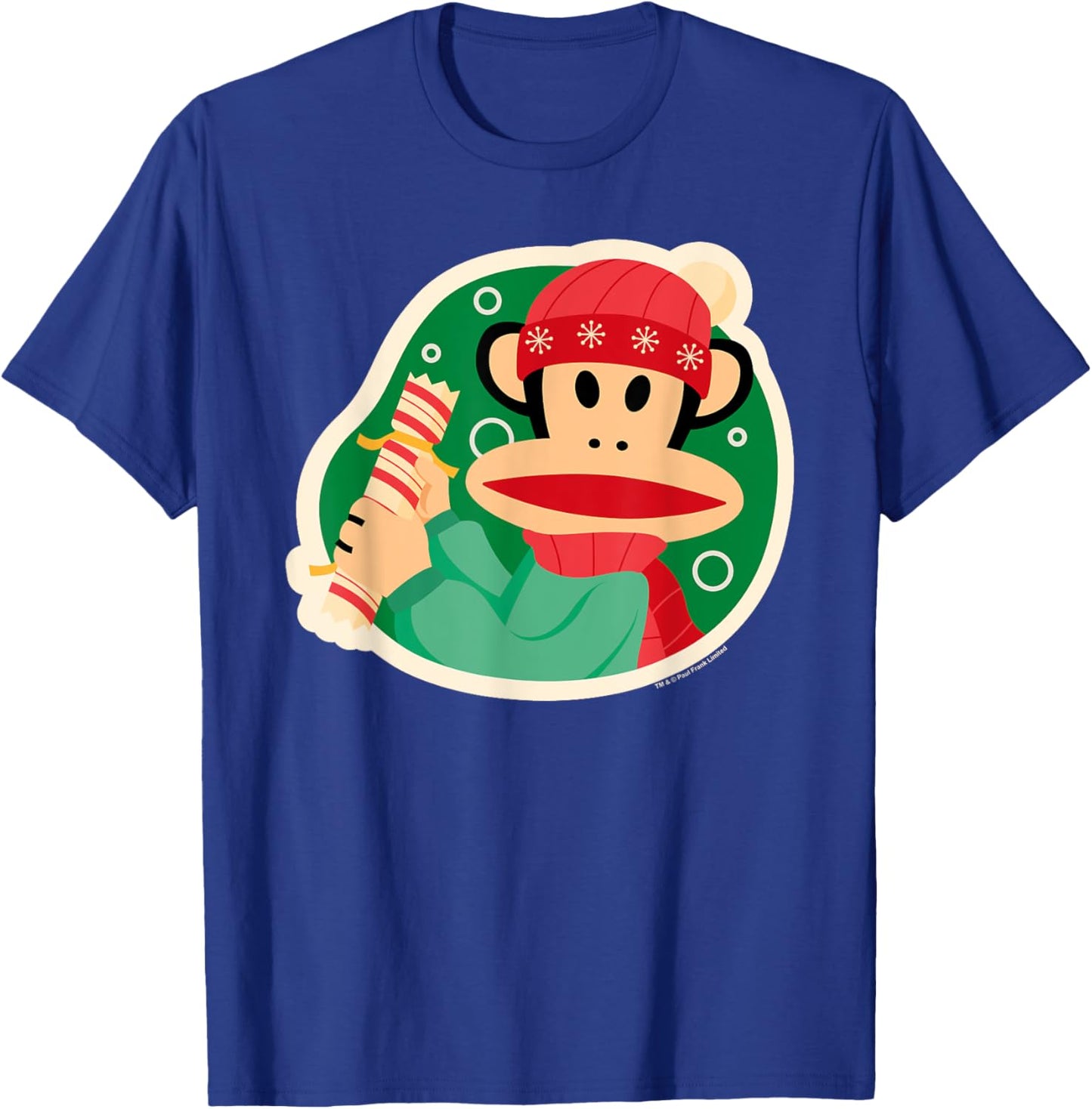 Paul Frank Julius Monkey Christmas Cracker T-Shirt - T-Shirt | Royal