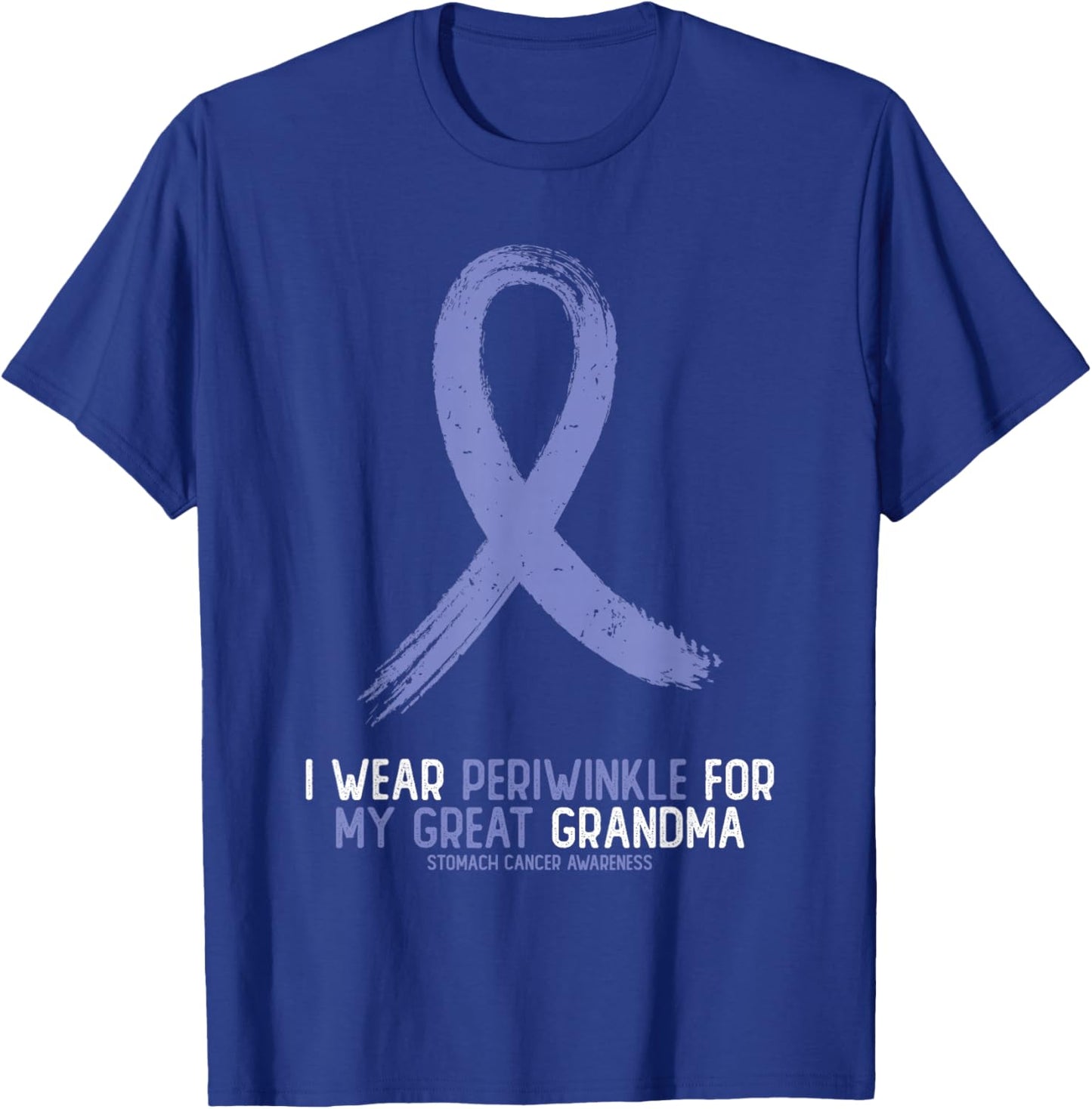I Wear Periwinkle For My Great Grandma Stomach Cancer T-Shirt - T-Shirt | Royal