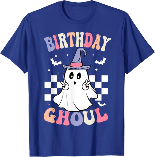 Happy Halloween Birthday Ghoul Party Anniversary Girls Women T-Shirt - T-Shirt | Royal