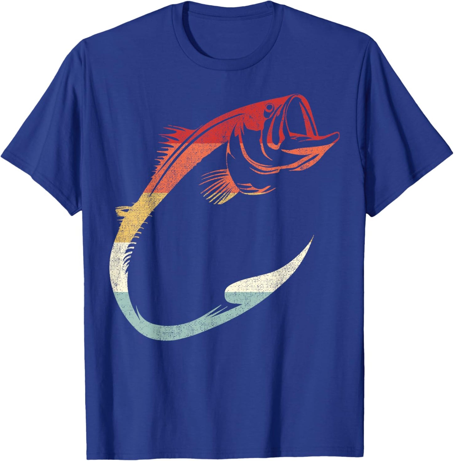 Cool Minimal Fish Hook Art for Fishing Enthusiasts T-Shirt - T-Shirt | Royal