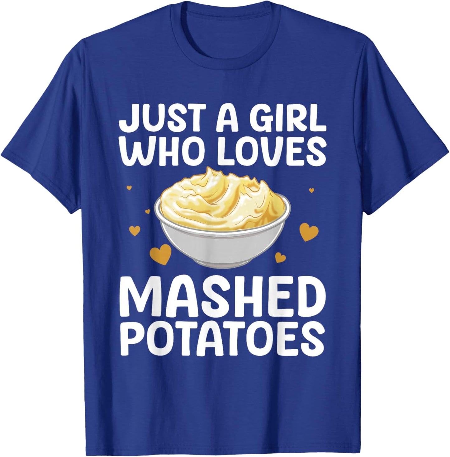 Mashed Potato Art Girls Thanksgiving Mashed Potato T-Shirt - T-Shirt | Royal