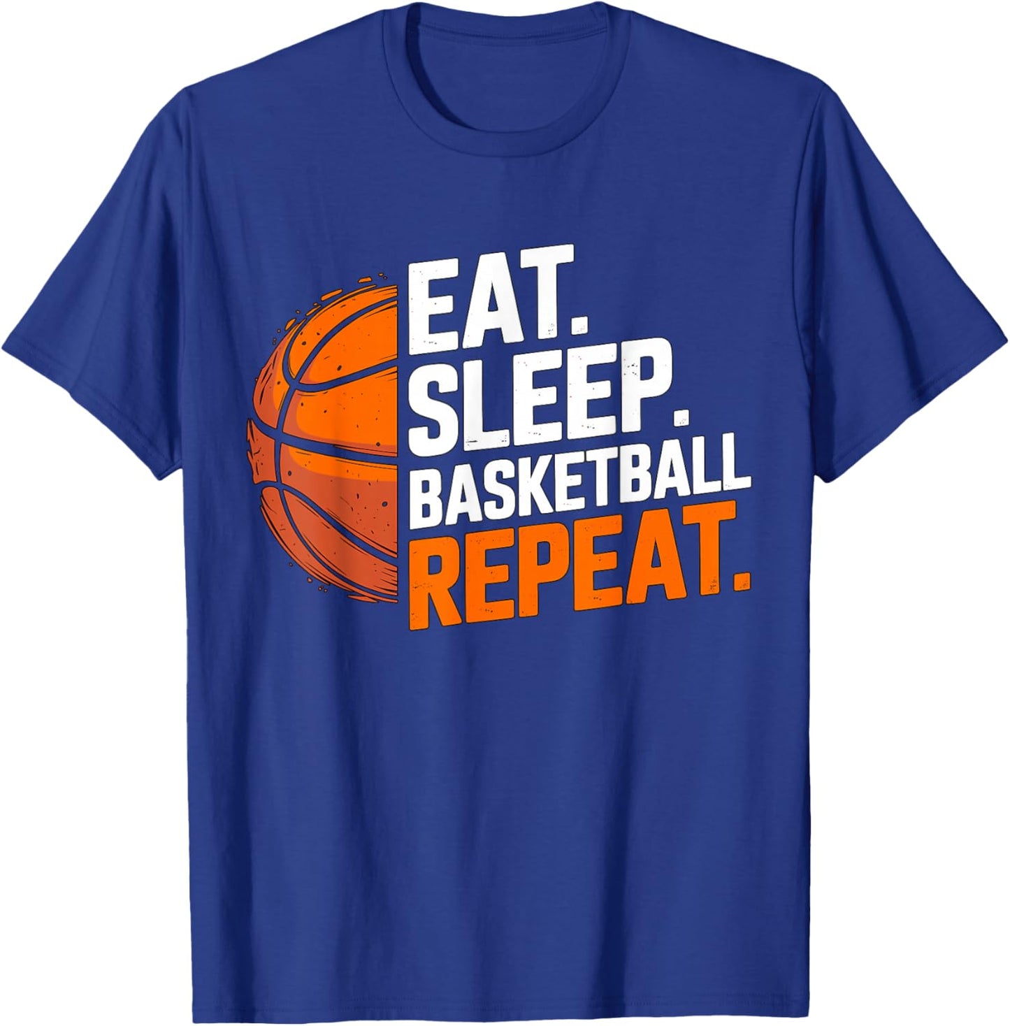 Eat Sleep Basketball Repeat T-Shirt - T-Shirt | Royal